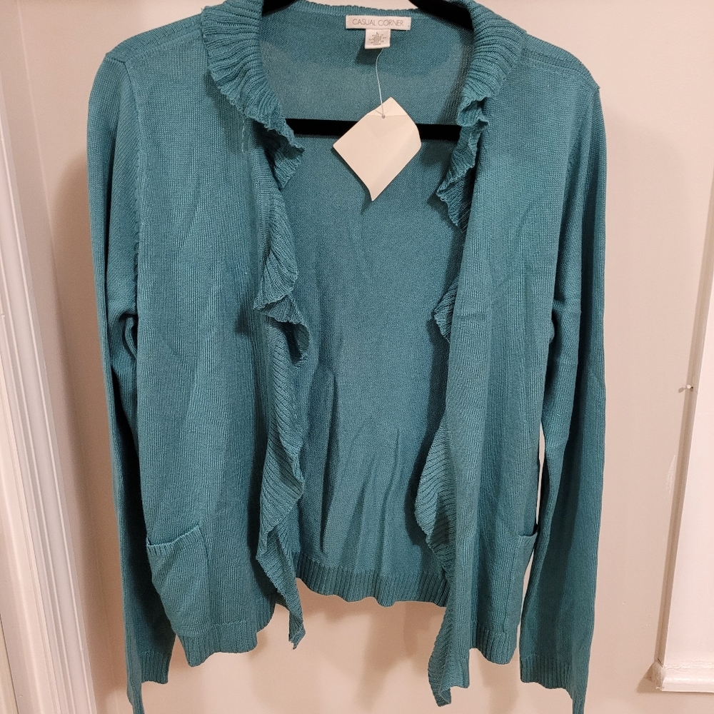 Brand new- casual corner , size L , open sweater.
